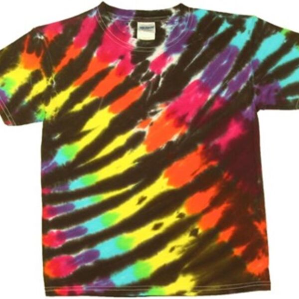 Tiger Stripe Tie Dye T-Shirt - Special Order - 24 Min. Adult & Youth Thumbnail