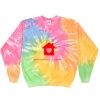 Crew Neck Fleece Tie Dye Thumbnail