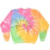 Crew Neck Fleece Tie Dye Thumbnail