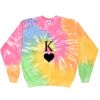 Crew Neck Fleece Tie Dye Thumbnail