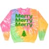 Crew Neck Fleece Tie Dye Thumbnail