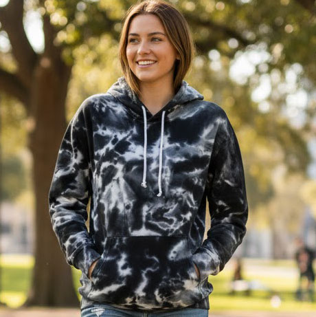 custom-printed-embroidered-fleece-tie-dye-multi-black-spiral-spider